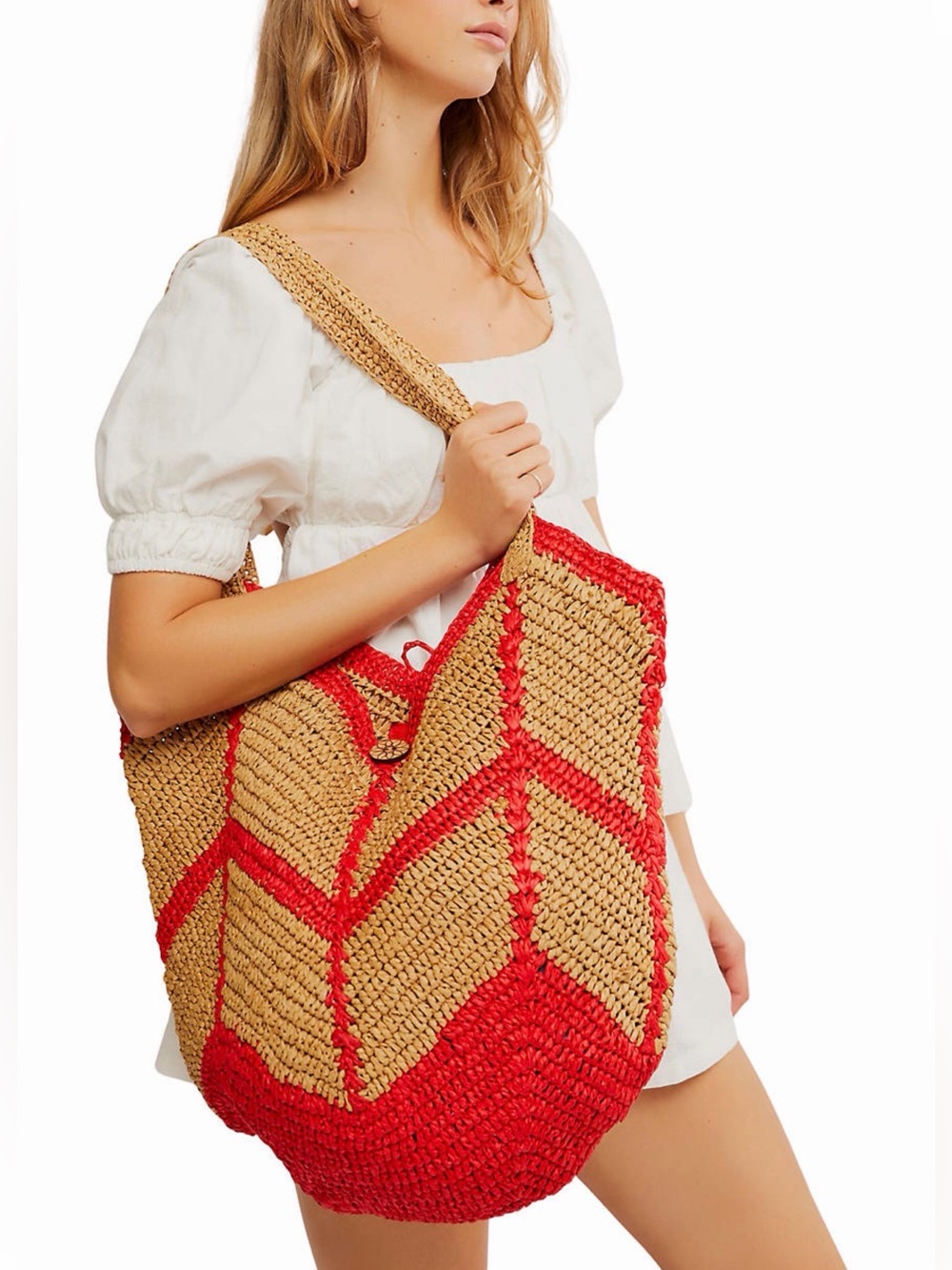 Free People Mykonos Straw Tote